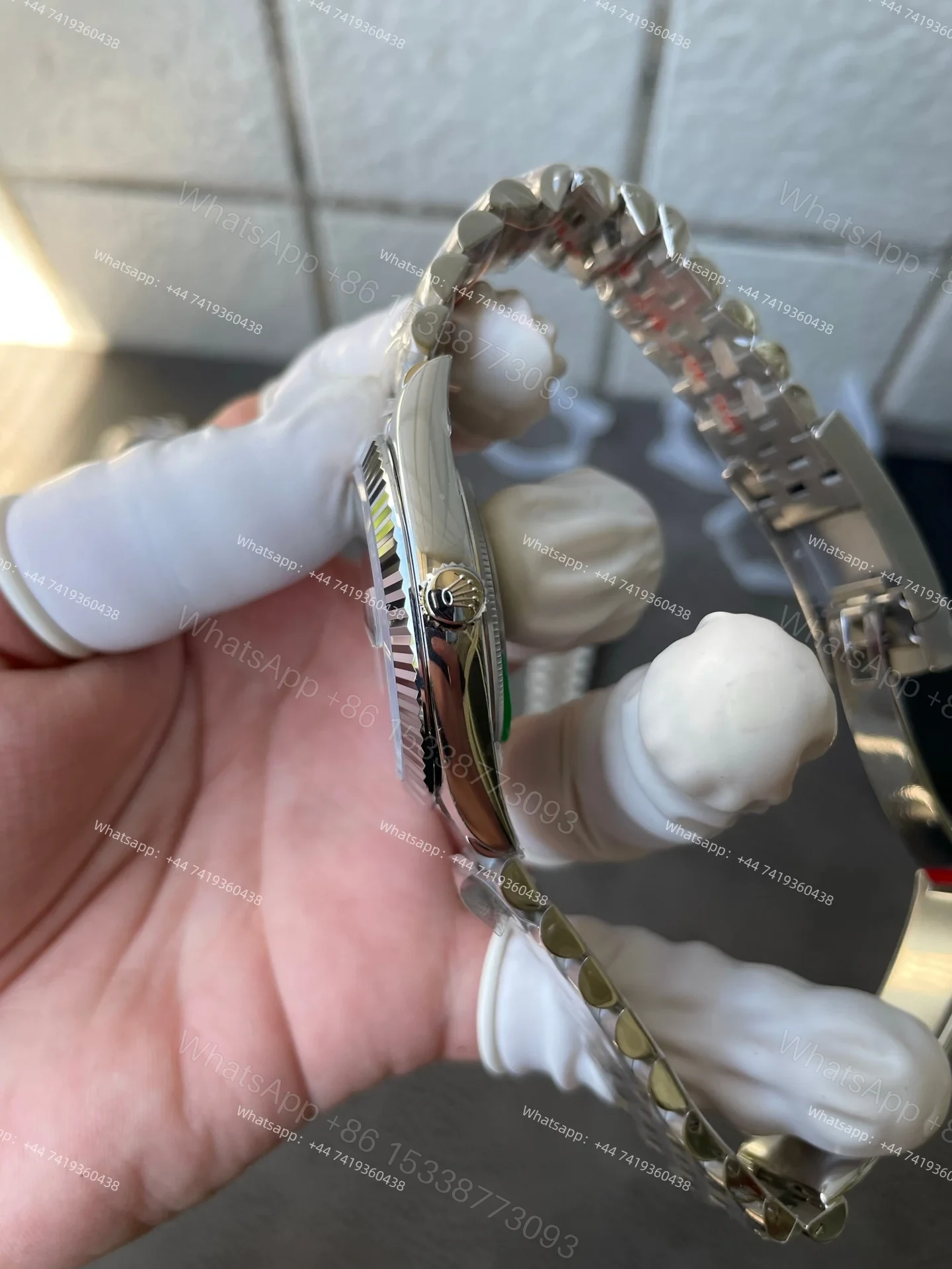 View 7 of Rolex Datejust M126334-0028 1:1 Replica Green Dial Jubilee 41MM 3235 Movement Super Clone Watch