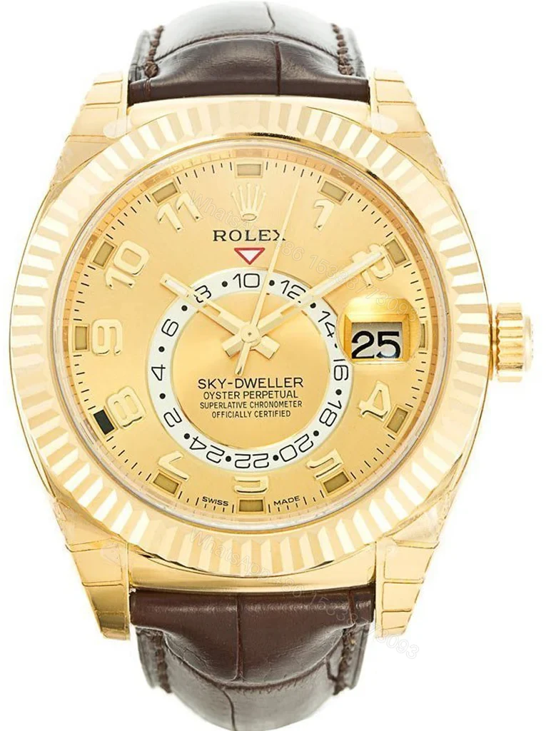 Replica Rolex Sky-Dweller Gold Dial 326138 — view 1