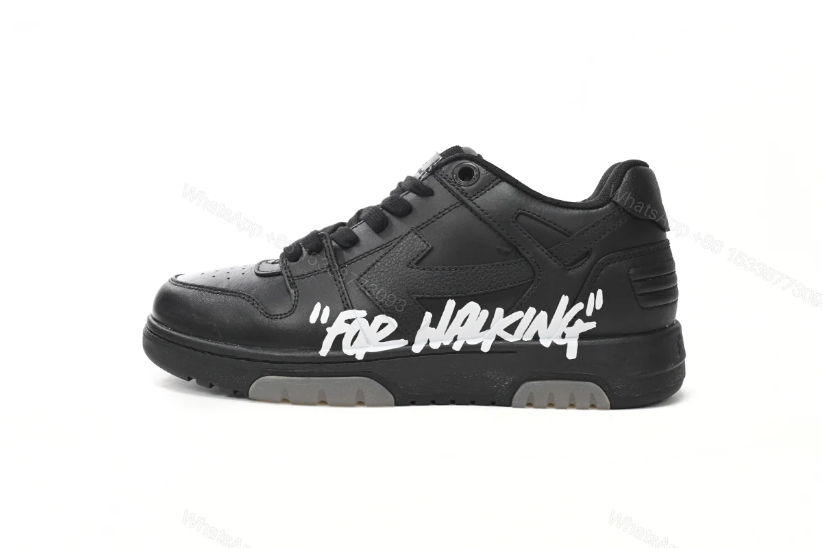 View 13 of OFF-WHITE OOO Low Tops "For Walking"BlackWhite OMIA189S21LEA0041001