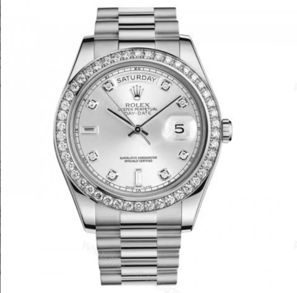 Replica Rolex Day-Date Platinum Diamond — view 1