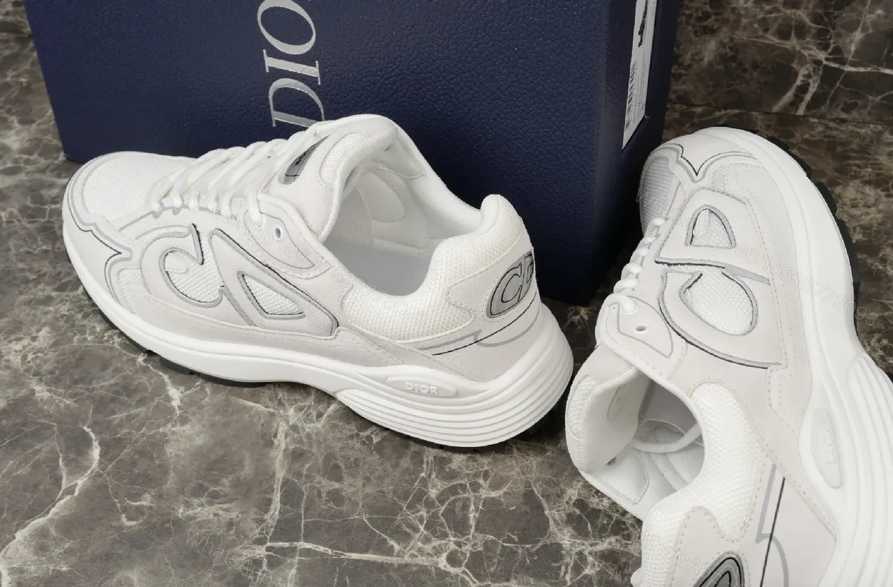 View 8 of White Leather-Blend High-Top Sneakers: Luxury Everyday Comfort