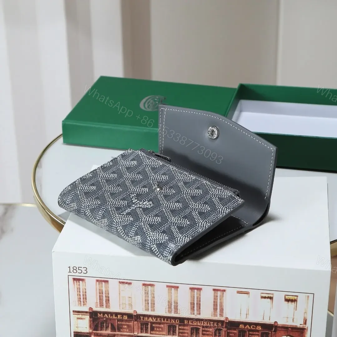 View 11 of 高仿Goyard*STGABR4拼色三折式錢夾錢包灰色免檢版
