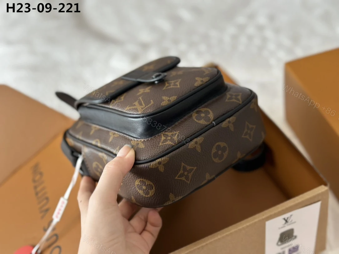 View 7 of LOUIS VUITTON CHRISTOPHER WEARABLE WALLET MONOGRAM BROWN 18CM M69404