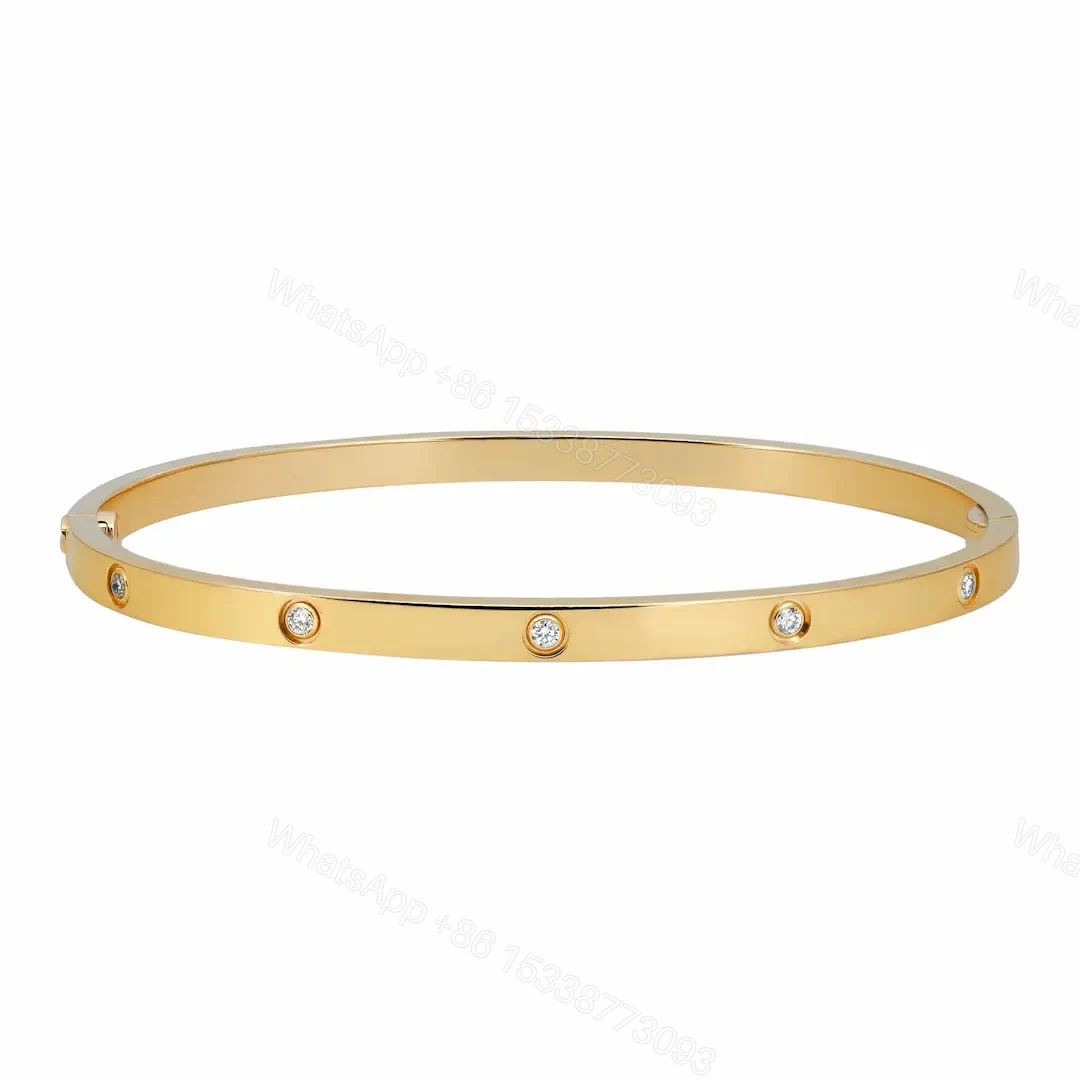 Cartier Love Bracelet Small Model 10 Diamonds — view 1
