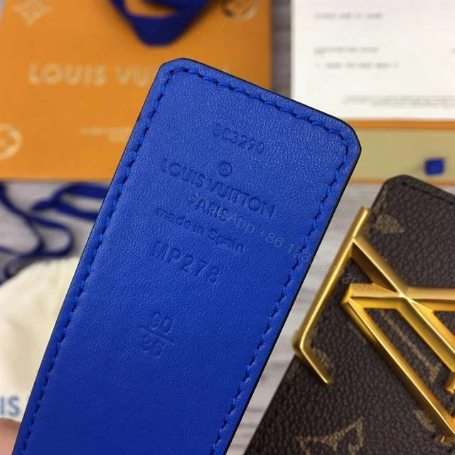 View 6 of LOUIS VUITTON X NBA 3 STEPS 40MM REVERSIBLE MONOGRAM CANVAS BELT – B99