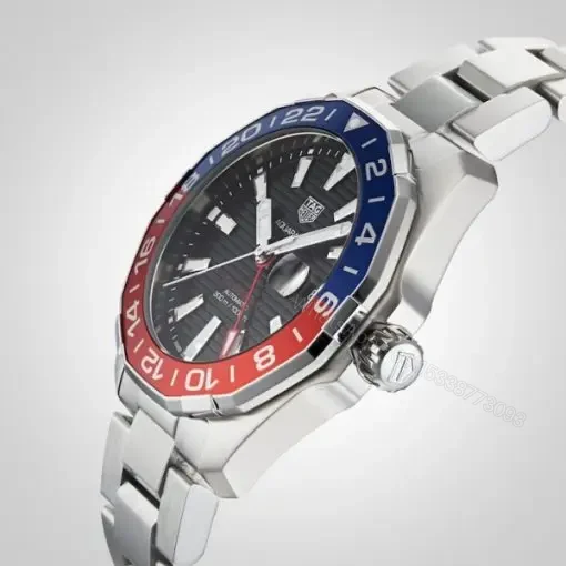 View 3 of Replica TAG Heuer Aquaracer Men Automatic Black Stainless Steel Watch WAY201F.BA0927