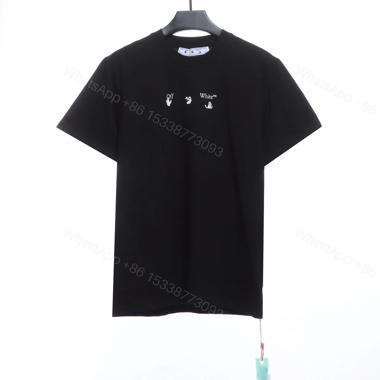 View 2 of Off-White Red Gray Dissolution Gradient T-Shirt