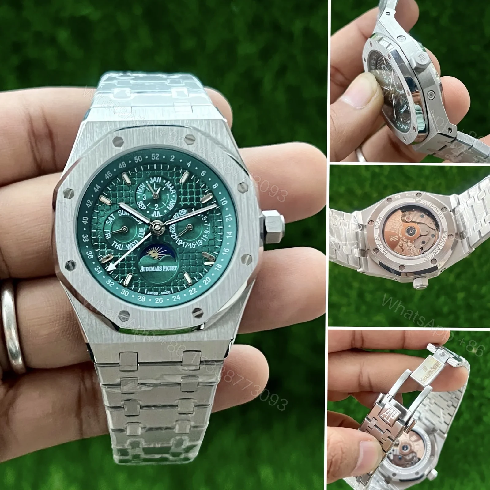 View 4 of Audemars Piguet Perpetual Calendar – Open Worked Green Dial