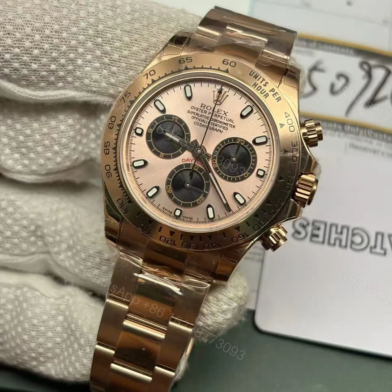 View 2 of Rolex Daytona Rose Gold Swiss Made Clone 116505/1