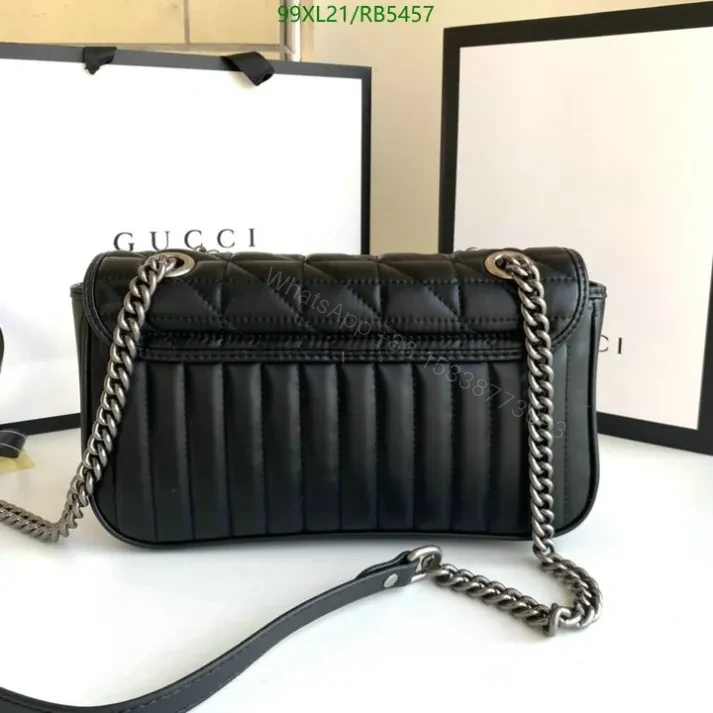 View 15 of Elegant Gucci Replica GG Marmont Leather Shoulder Bag RB5457