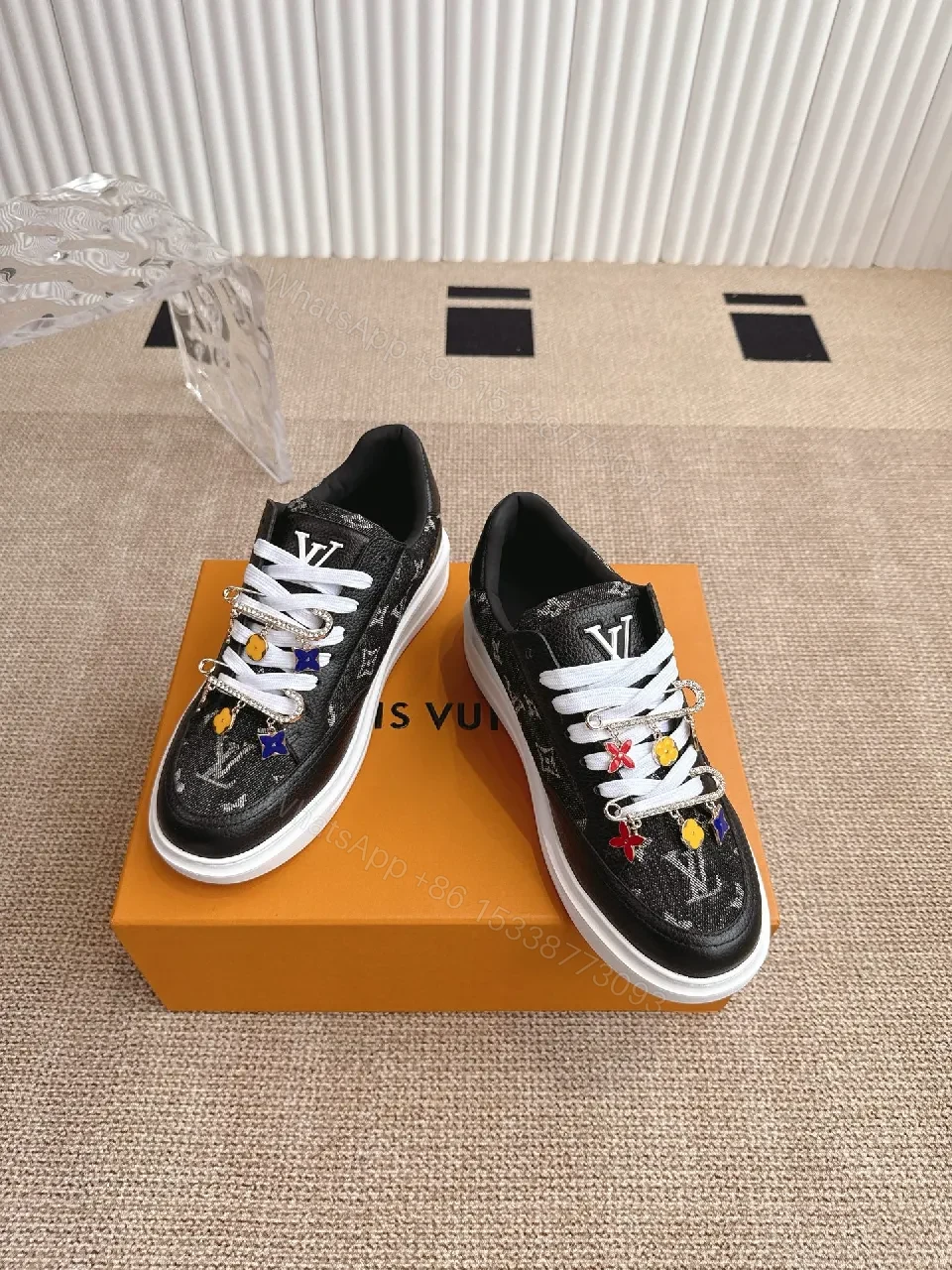 Monogram-Print Sneakers: Colorful Embellishments, Luxe Streetwear — view 1