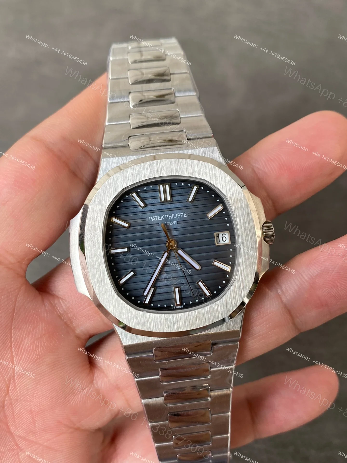 View 2 of Patek Philippe Super Clone Nautilus 5811/1G-001 — Blue Dial 41MM