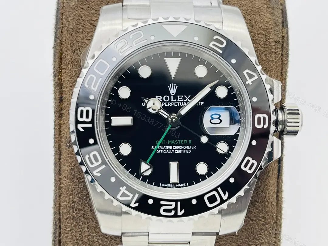 View 4 of Fake Rolex GMT Master II Bruce Wayne Best Oyster Bracelet 40MM 116710LN-0001