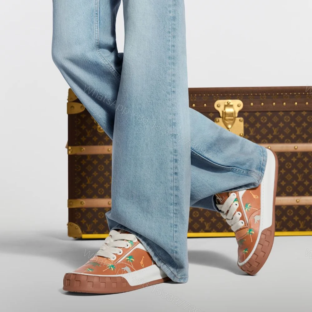View 7 of Louis Vuitton LV The Darjeeling Limited LV Tilted Sneaker Cognac Brown 1AJTKS