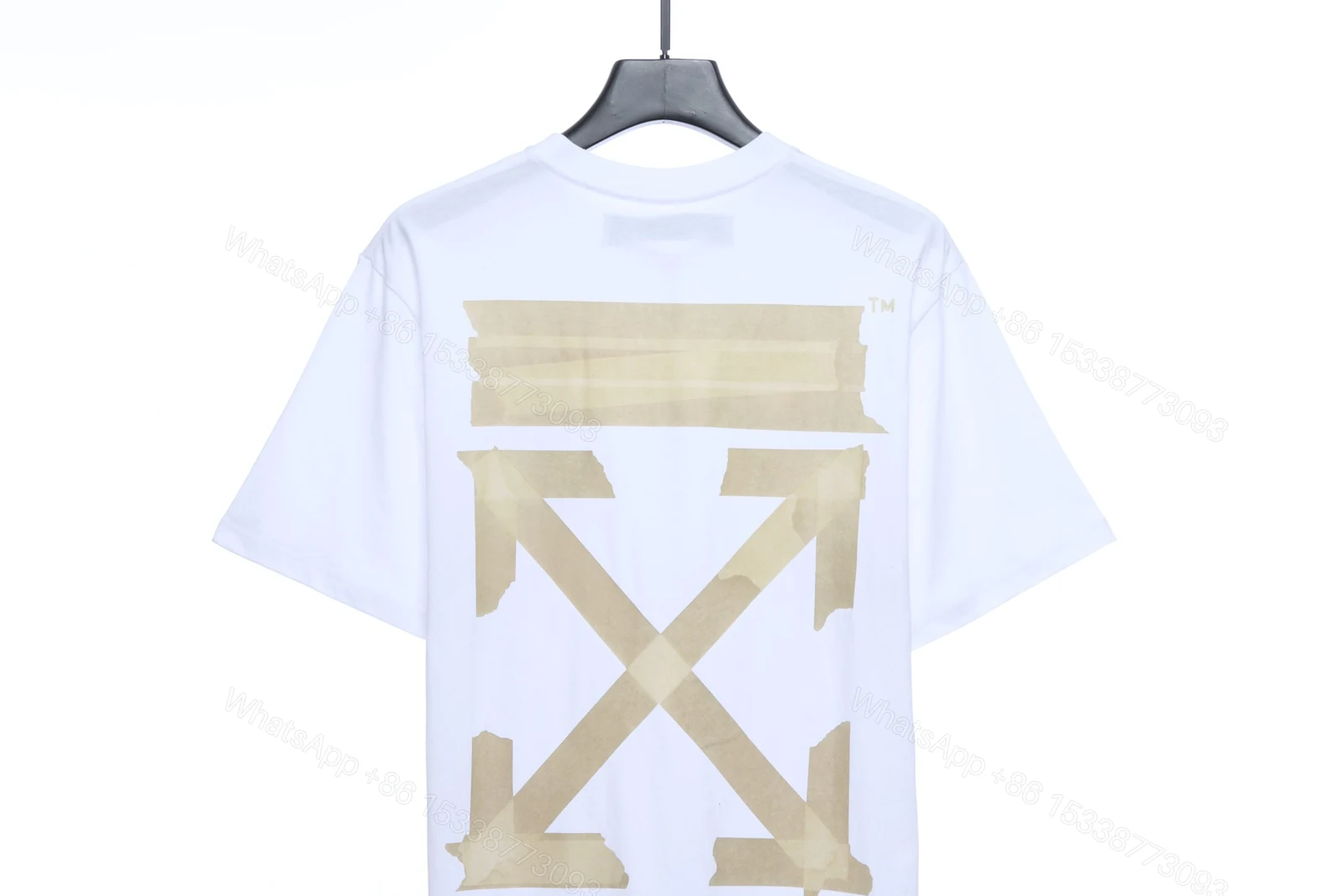 View 7 of Off-White Rubber Strip Arrow Printing White T-Shirt