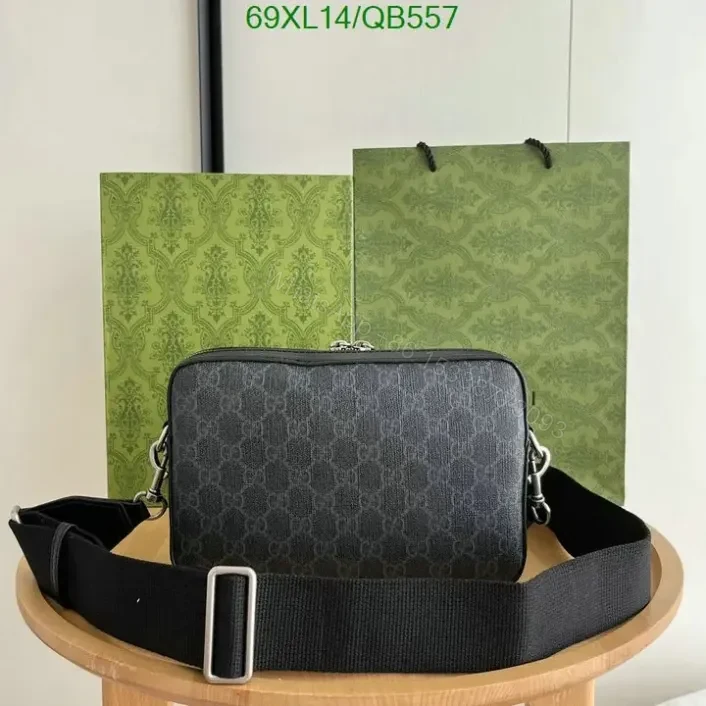 View 4 of Gucci Replica Interlocking G Prestige Messenger Bag QB557