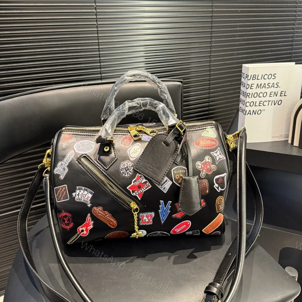 View 3 of Louis Vuitton Speedy Soft 30 Pillow Bag Black 30Cm M26079
