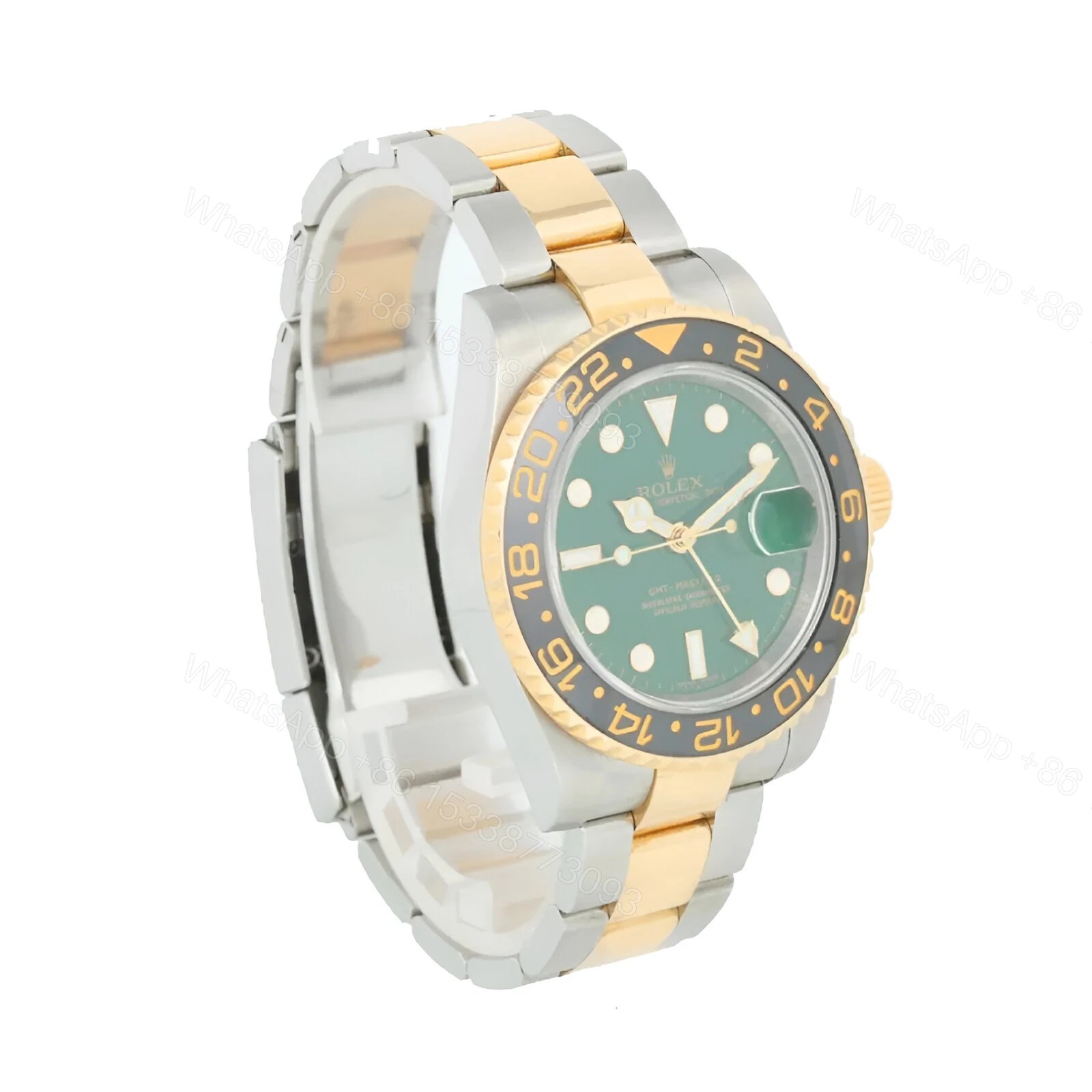 View 2 of Rolex Gmt Green Steel Replica