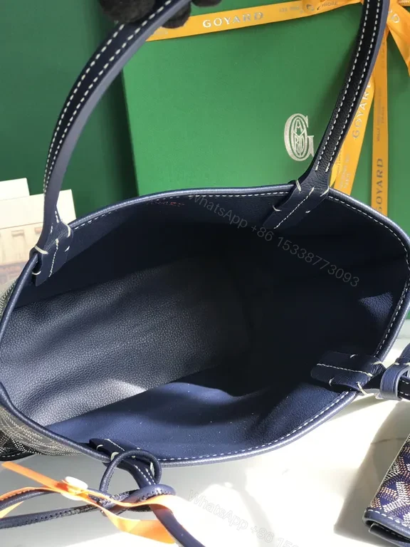 View 2 of Chic Navy Tote + Pouch Set: Designer-Influenced, Everyday Luxe
