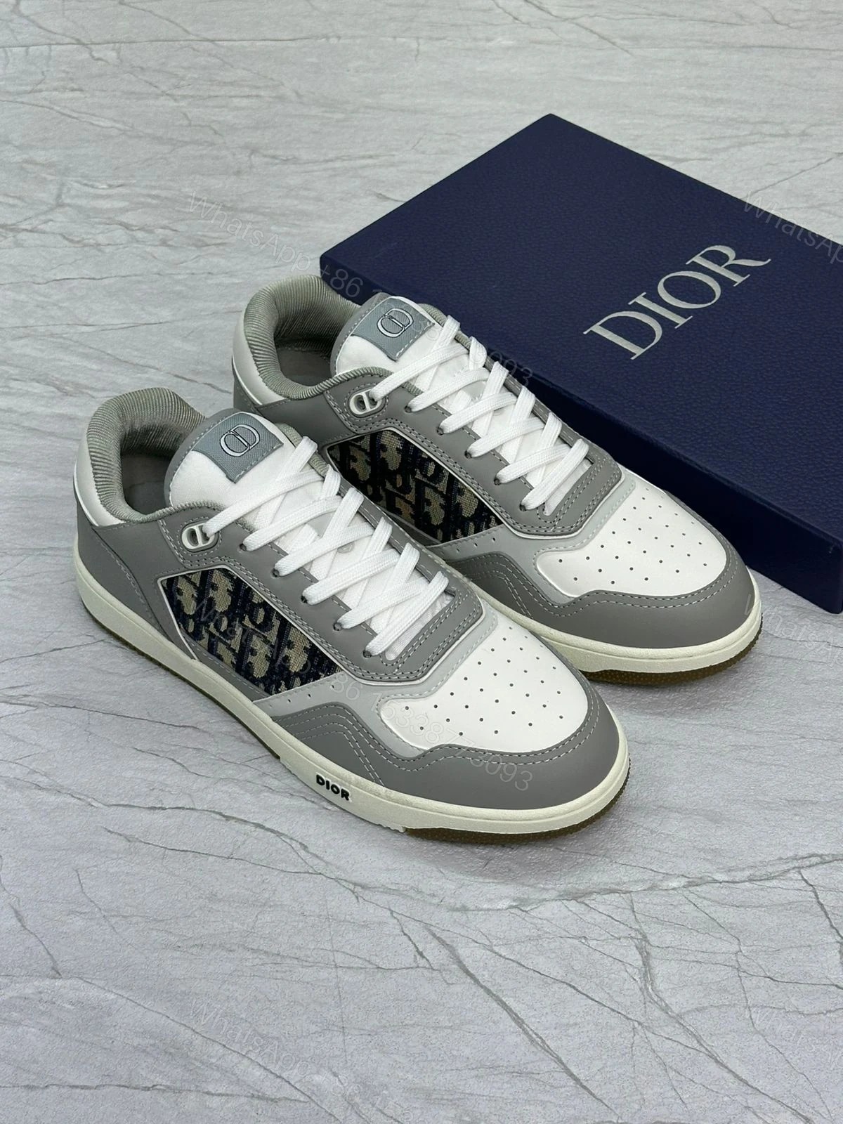 View 4 of Dior Beige Sneakers Replica