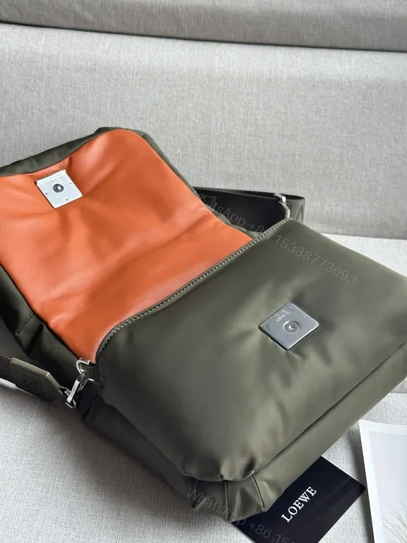 View 6 of Olive LOEWE Nylon Crossbody: Refined Everyday Luxury Bag