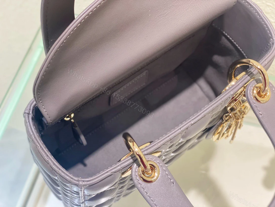 View 7 of Dior Lady ABC Super Quality Gray Handbag 20cm