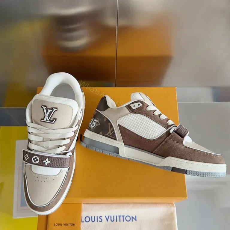 View 4 of Luxury Strap Sneaker: Iconic Leather High-Top with LV Hardware