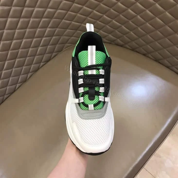 View 3 of B22 SNEAKER TECHNICAL MESH WITH AND CALFSKIN – CD98