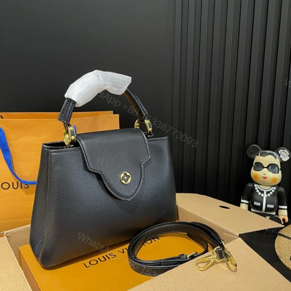 View 4 of Louis Vuitton Capucines BB Bag Black 27Cm M94755