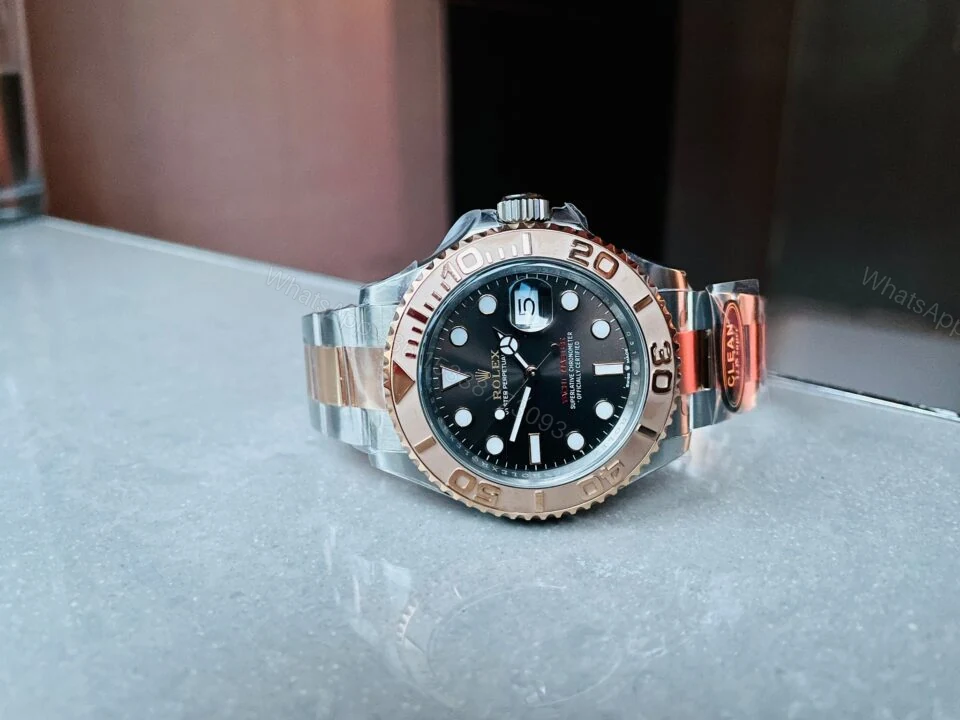 View 4 of CF FACTORY 1:1 Rolex Yacht-Master 116621 SS/RG 904L steel Black Dial VS3235