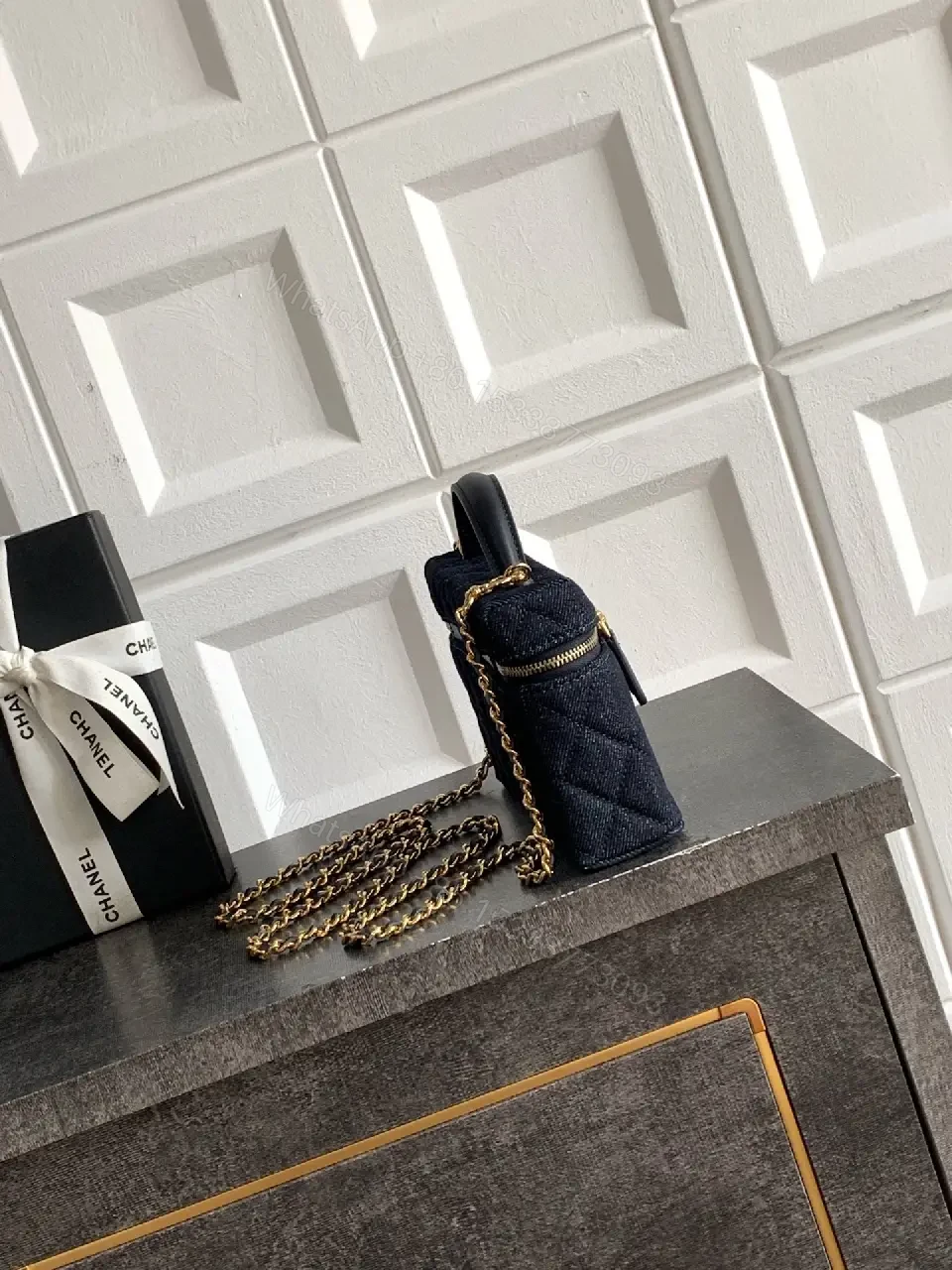 View 4 of Quilted Mini Bag with Chain Strap – Everyday Luxury