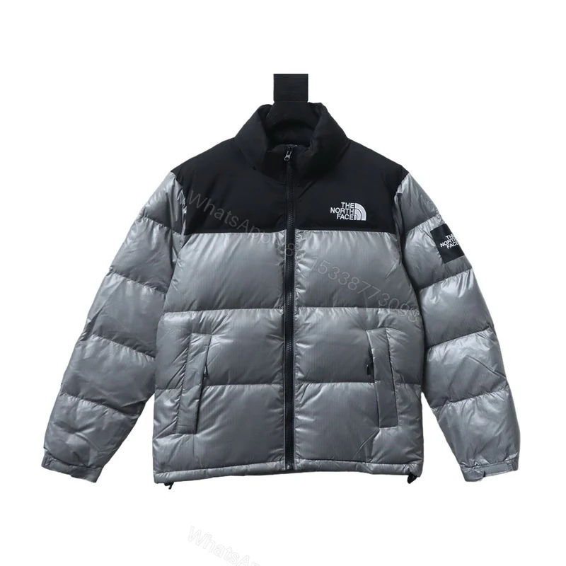 View 12 of TheNorthFace Large checkered down jacket 'Black Gray'