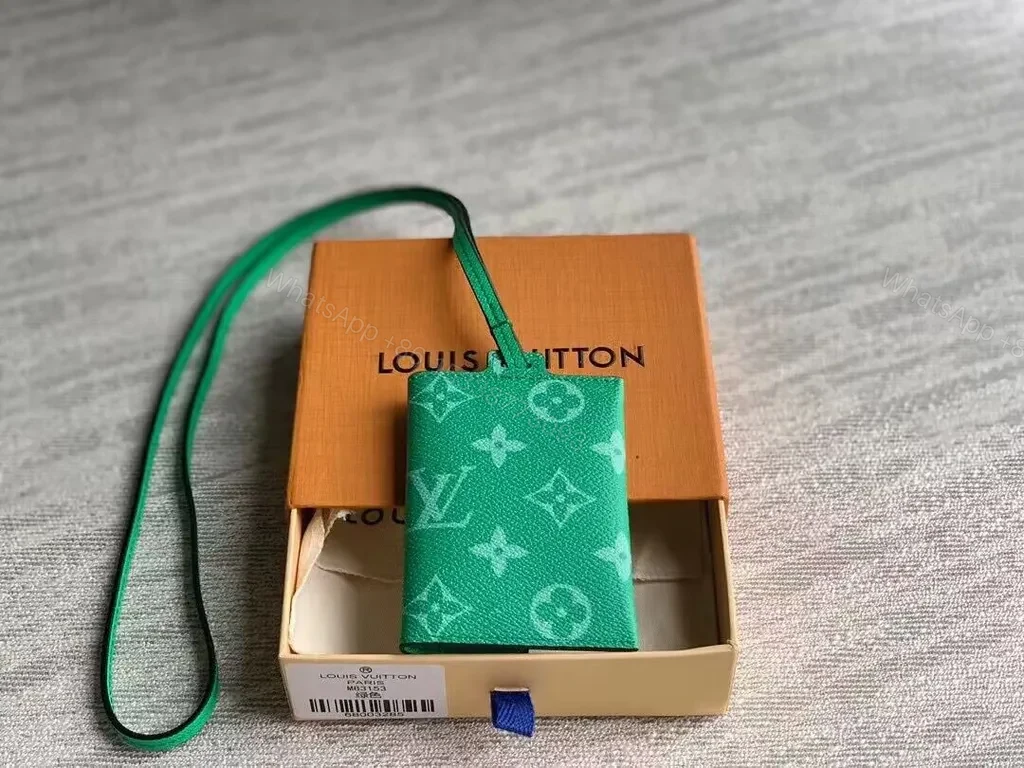 View 2 of Vivid Green Monogram Cardholder: Compact Luxury Accessory