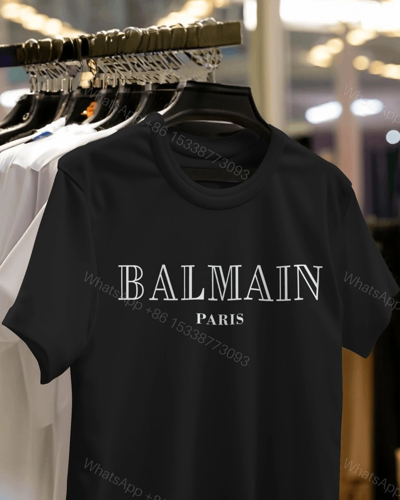 View 4 of BUY FIRST COPY BALMAIN ROUND NECK SUMMER FASHION T-SHIRTS