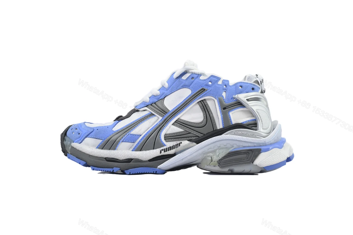 View 6 of Balenciaga Runner Sneaker 'Worn-Out - Blue Grey' 772774 W3RNY 4912
