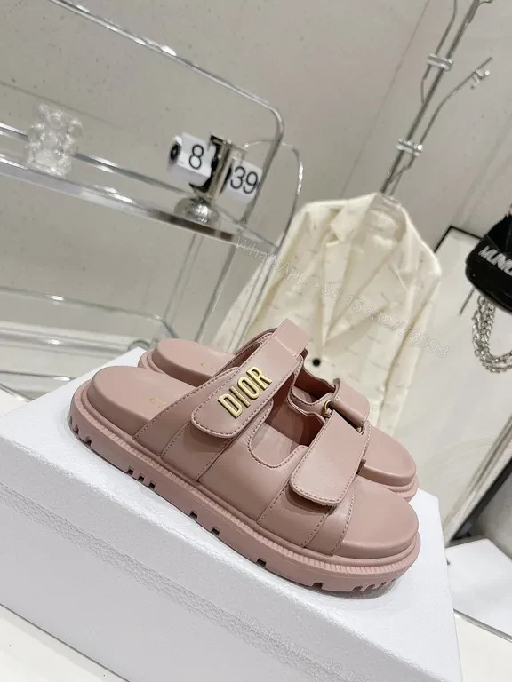 View 4 of Chic Rose-Pink Chunky Sandals with Luxe Dual Straps