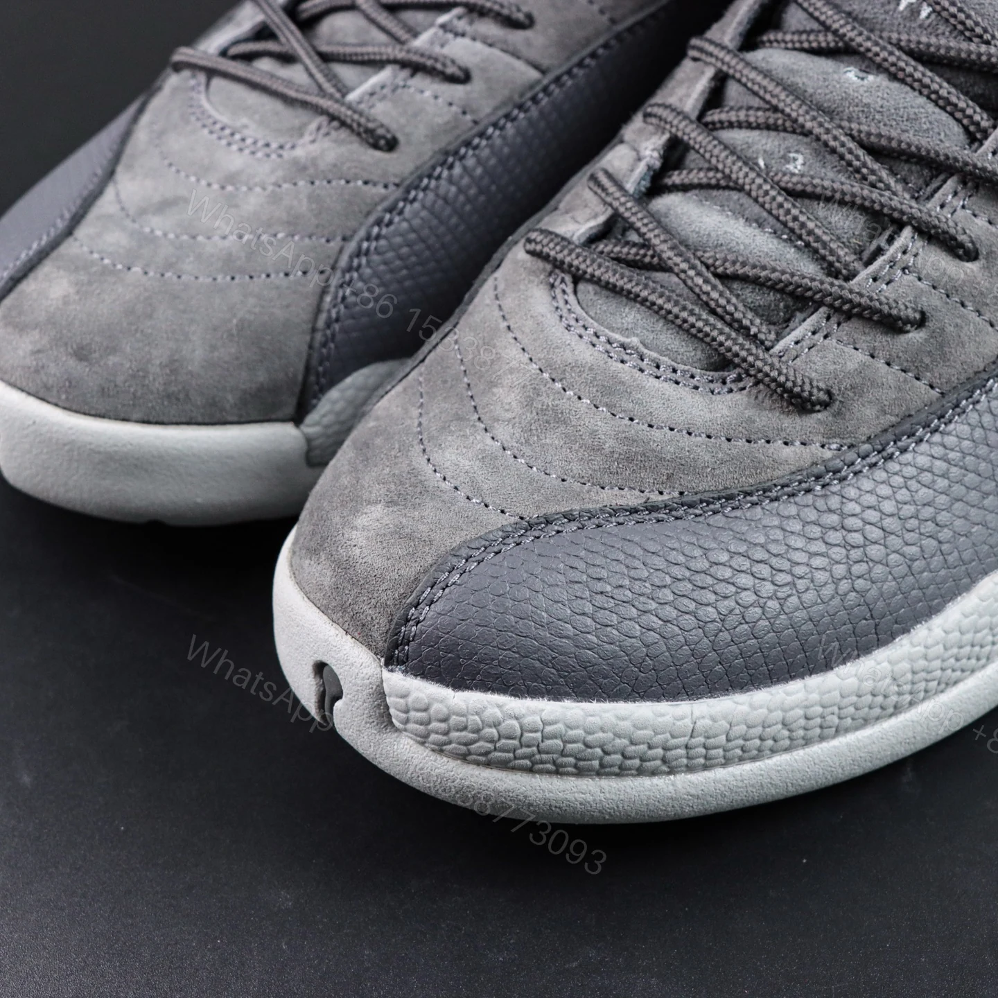 View 5 of Air Jordan 12 “Dark Grey” Reps