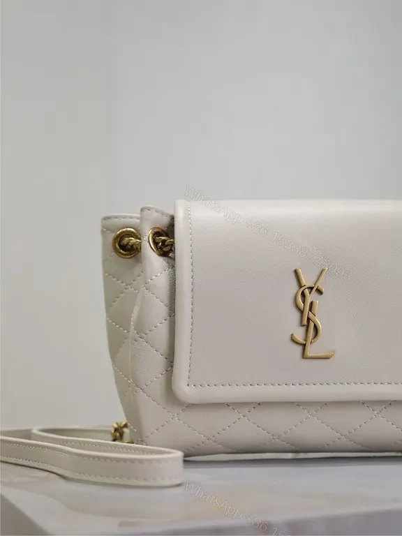 View 8 of Ivory Quilted Lambskin Mini Bag: Luxe Everyday Charm