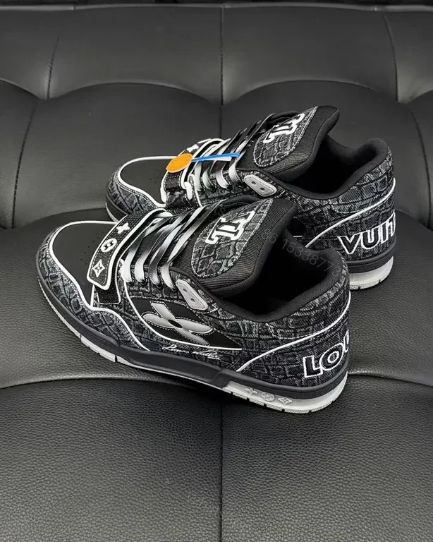 View 9 of Bold Monogram Luxe Sneakers: Signature Comfort High-Tops