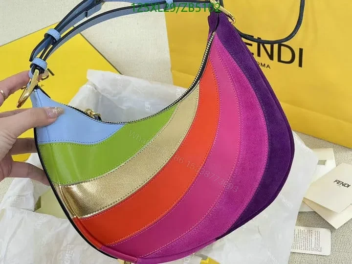 View 7 of Fendi Multicolor Fendigraphy Small Leather Handbag ZB59952