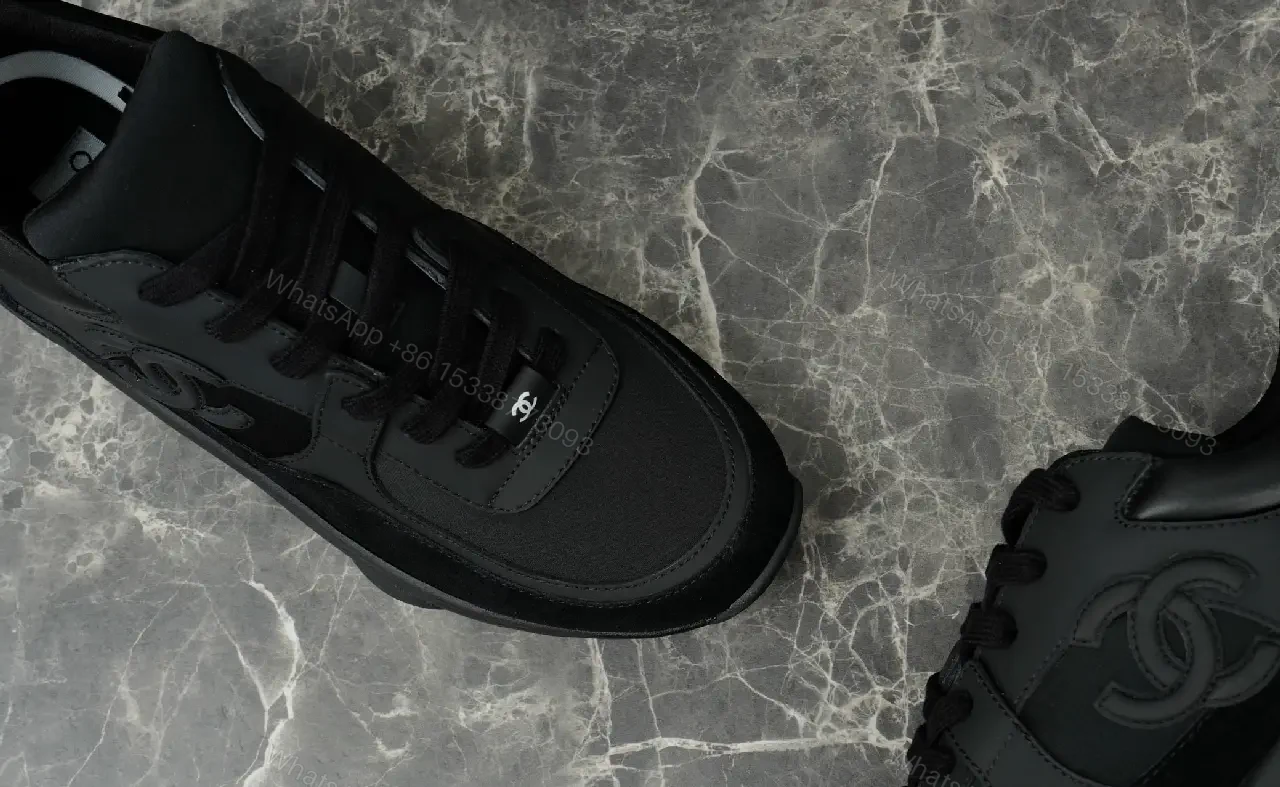 View 2 of Black Nubuck Trainers – Luxe, All‐Day Comfort, Monochrome Edge