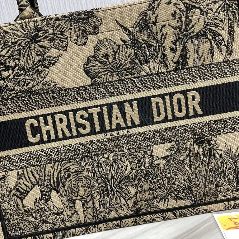 View 8 of Botanical Dior-Style Tote: Statement Pattern, Everyday Versatility