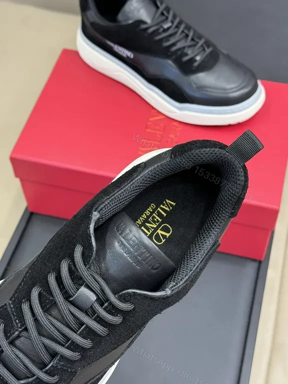 View 4 of Valentino Garavani High-Top Sneakers: Luxe Matte/Patent Finish