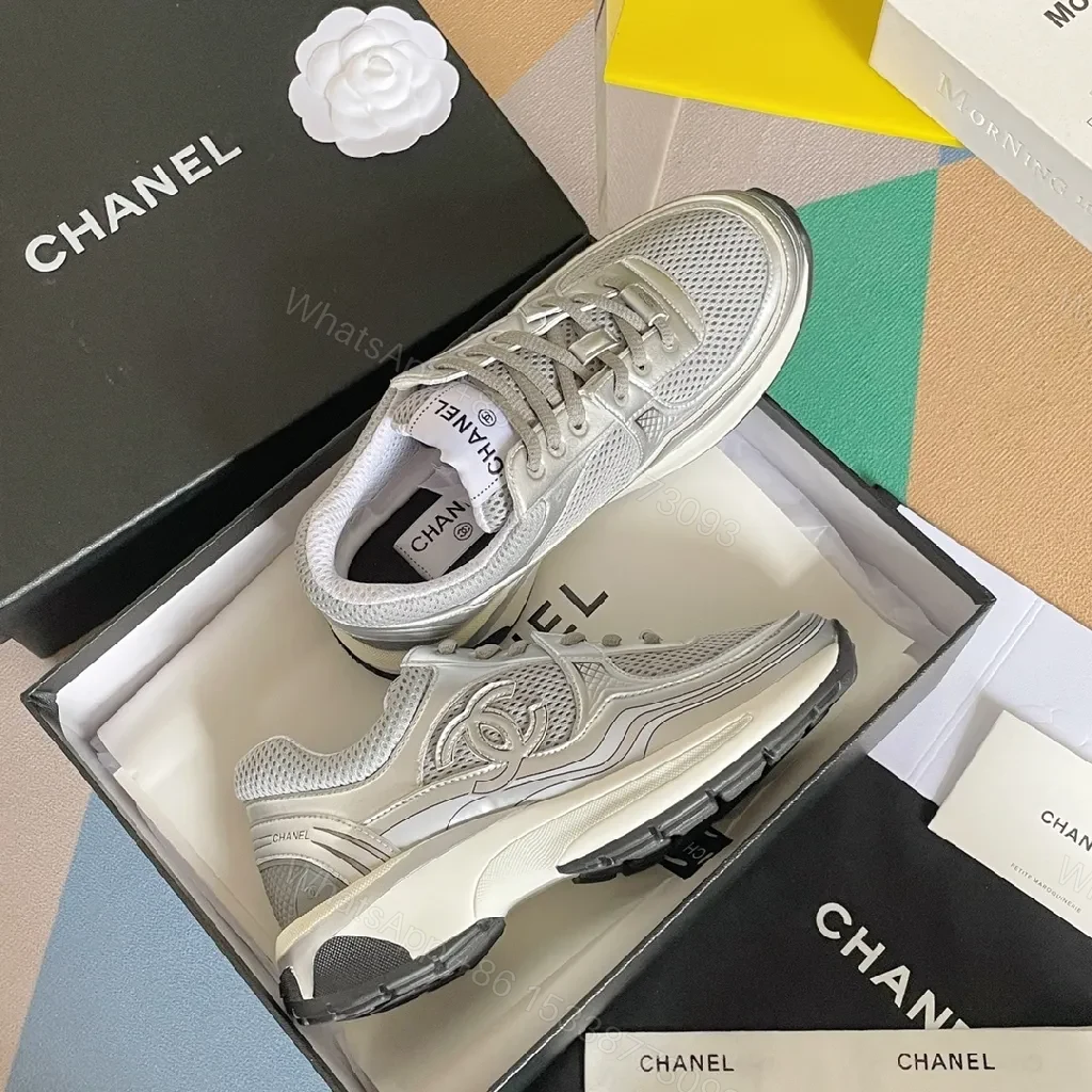 View 4 of Metallic Mesh High-Tops: Luxe Everyday Sneakers