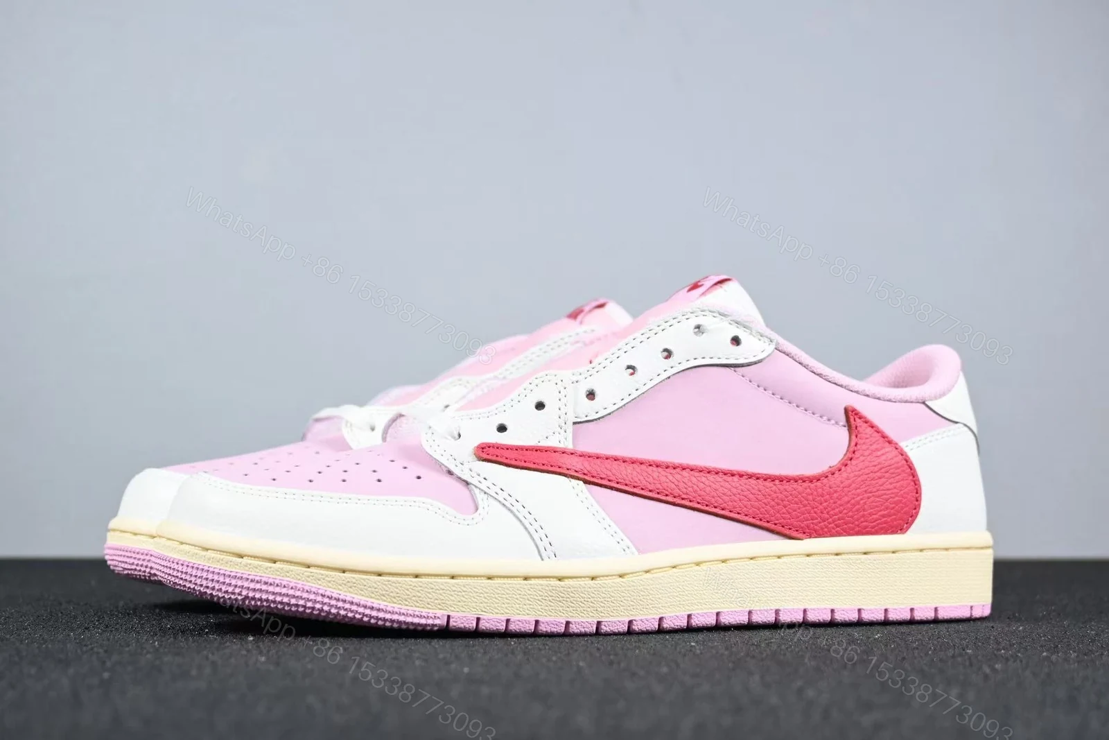 View 11 of Jordan 1 Retro Low OG SP Travis Scott Sail Tropical Pink