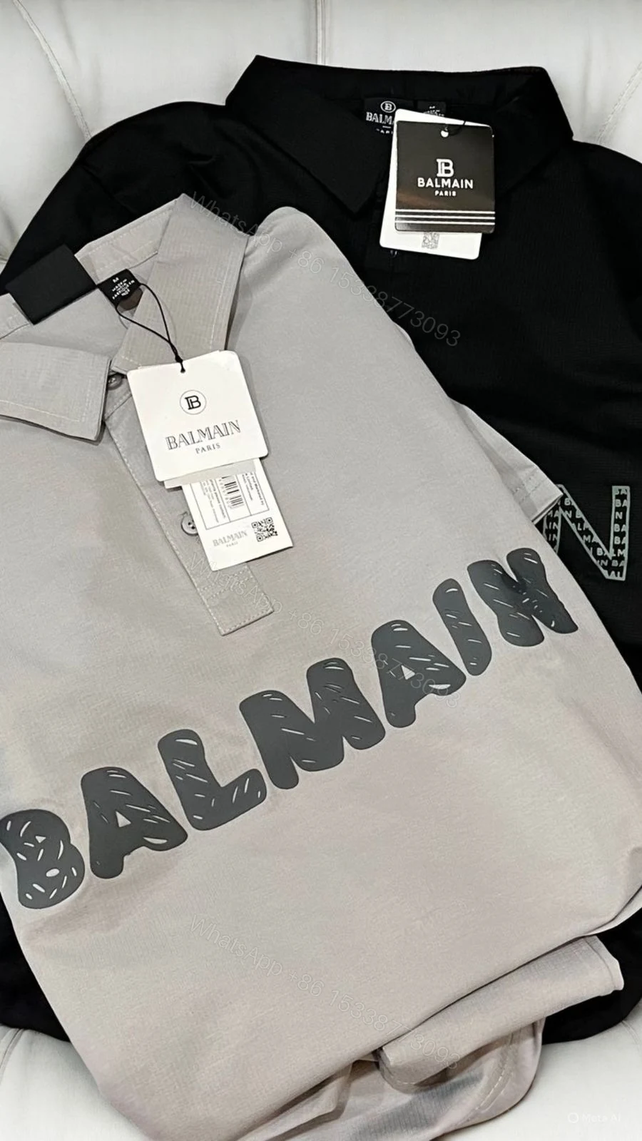 View 4 of FIRST COPY Balmain Collar neck T-Shirt
