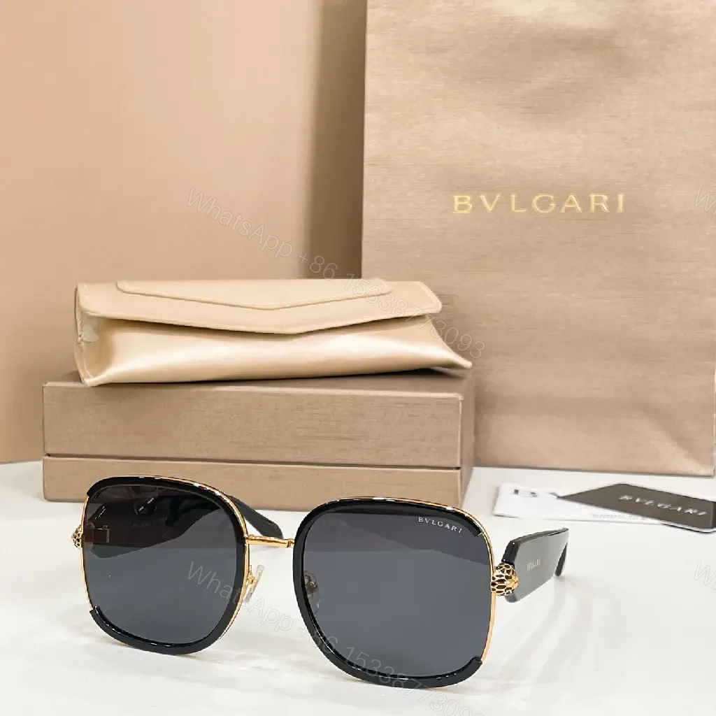 View 5 of Pink Oversized Sunglasses • Pale Pink Frame • Aviator-Style Square Lenses • Gradient Brown Lenses • BVLGARI Details
