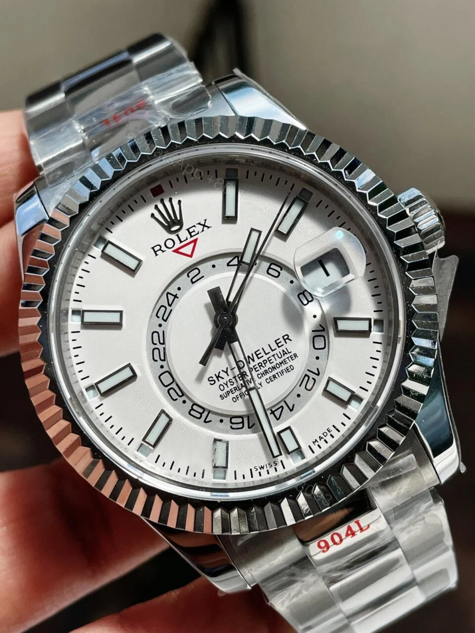 View 5 of Noob FACTORY 1:1 Rolex Sky-Dweller 326934 SS Best Edition White Dial A23J