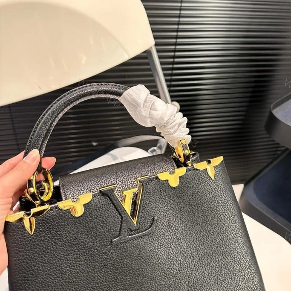 View 6 of Louis Vuitton Capucines MM Bag Black 27Cm M54663