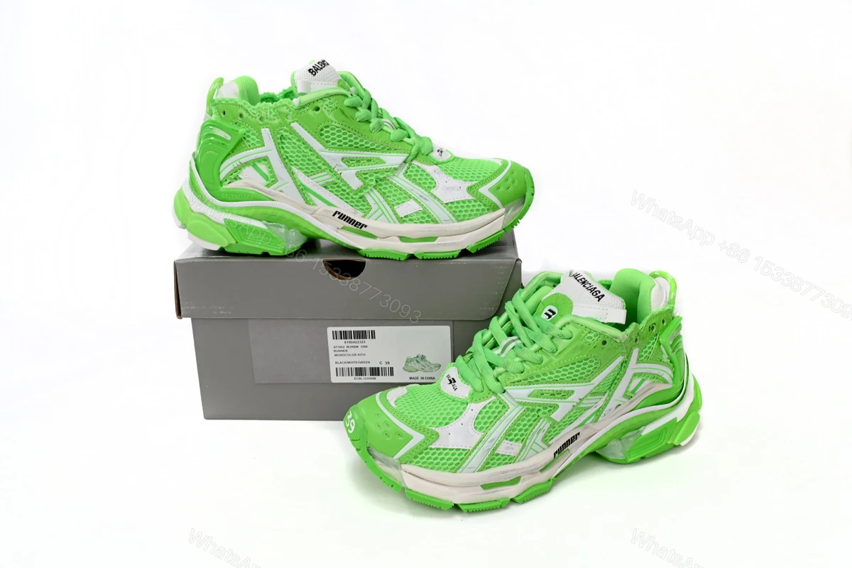 View 5 of Balenciaga Runner White Green 677402 W3RBM 3590